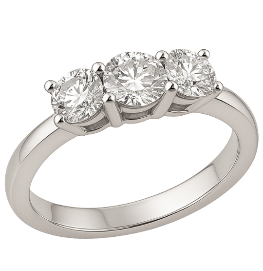 Heritage Tria 1.20 ct Üçtaş Pırlanta Yüzük