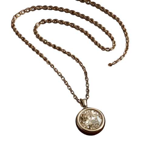 Solis Bezel 0.80 ct Pırlanta Kolye