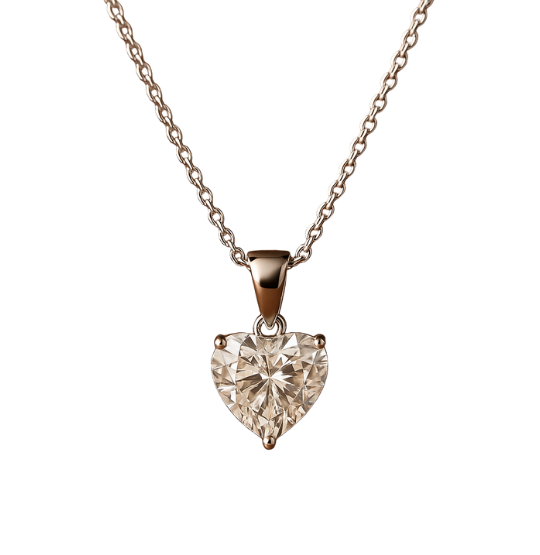 Amore 0.60 ct Kalp Kesim Pırlanta Kolye